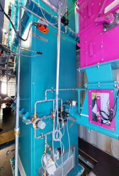 Pyrolysereaktor mit thermisch-katalytischer Teerreformierung, Foto: BIOS BIOENERGIESYSTEME GmbH