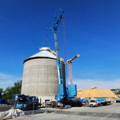 Biomass silo (exterior view), photo: Sappi Austria GmbH