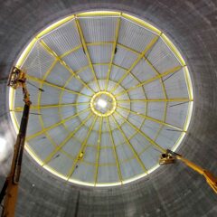 Biomass silo (interior view), photo: Sappi Austria GmbH